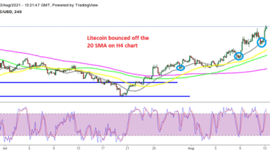 Litecoin KäufersindineinergutenPosition,daLTC/USDüberUSDsteigt
