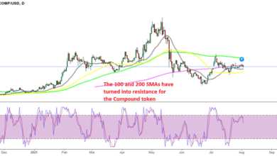 Compound Token zeigte früher eine starke bullische Tendenz, aber nicht, als der Kryptomarkt bullish wurde