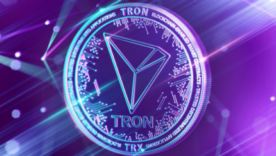 Der Tron-Preis ist unter seinen 200 SMA . gefallen