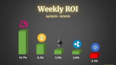 Äther, Ripple, Cardano, Binance-Münze und Uniswap