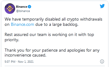 Binance-Tweet Binance-Tweet