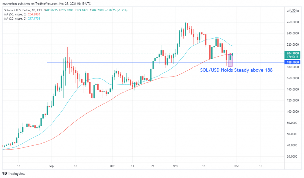 Wird Solana (SOL/USD) im Begriff, bullisch zu werden?  Signalform auf Schlüsselebene