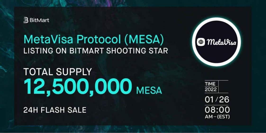 MetaVisa startet den IEO-Verkauf von MESA-Token auf BitMart