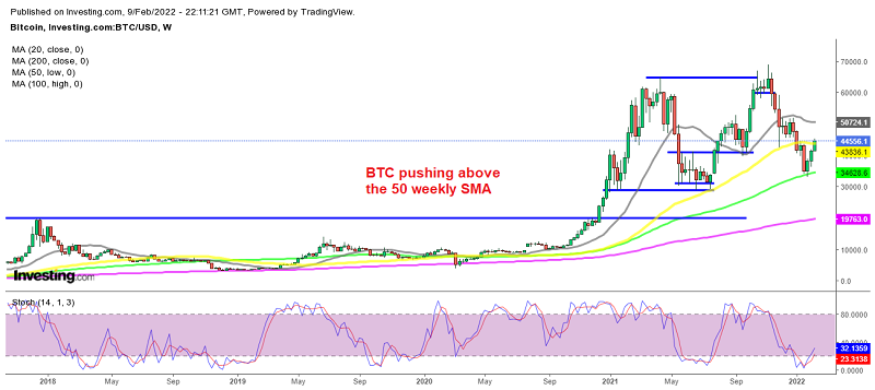 Shiba Inu Coin steht nach dem Anstieg dem 100 SMA gegenüber, Bitcoin nimmt den Aufwärtstrend wieder auf