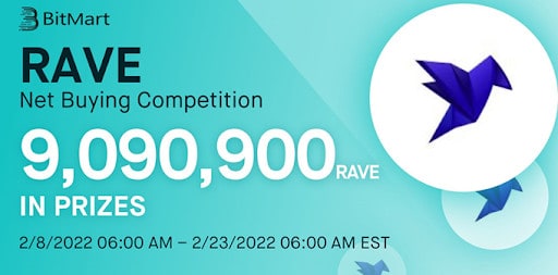 Ravendex kündigt Handelswettbewerb an der BitMart-Börse mit Rave-Token im Wert von 50.000 US-Dollar an