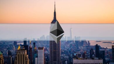 Graustufenvergleiche Ethereum nach New York City