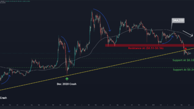 Abgehackte Aktion wird fortgesetzt als Ripple Verliert $0,4 Level