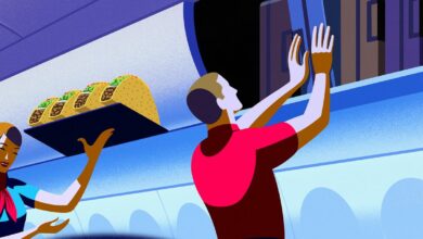 Du verstaust das Handgepäck falsch