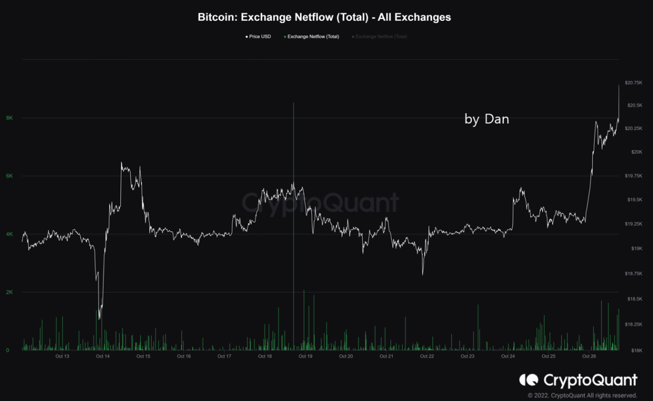 Bitcoin Exchange Netflow