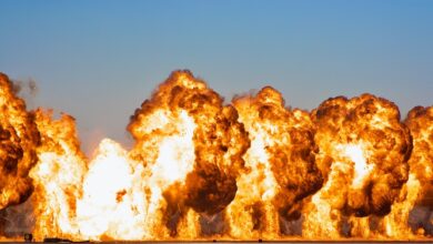 Powell, several explosions