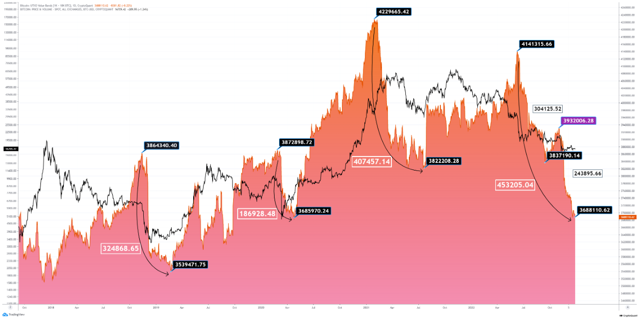 Bitcoin UTXO-Wertband