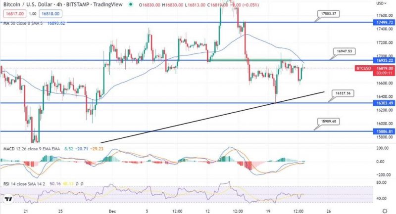 Bitcoin Steady Under Double Top 17.000 $ – Schneller Tagesausblick