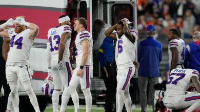 Bills sagen, dass Damar Hamlins Zusammenbruch auf dem Feld auf einen Herzstillstand zurückzuführen war