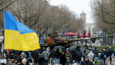 Panzerwrack, Proteste zum Kriegsjubiläum in Europa