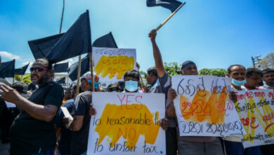 Sri Lanka verbietet Streiks, während sich die Anti-Steuerproteste ausbreiten