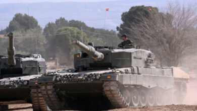 Ukrainische Truppen schließen das Leopard-Panzertraining in Spanien ab