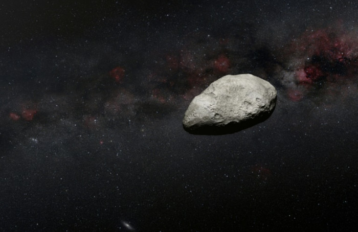 Großer Asteroid zum Zoomen zwischen Erde und Mond