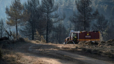 Feuerwehrleute profitieren von frühen Waldbränden in Spanien