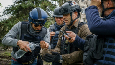 Freundlicher Akt des ermordeten AFP-Reporters an vorderster Front