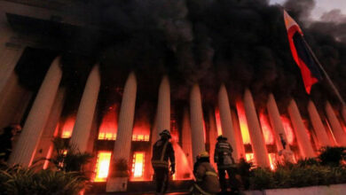 Feuer zerstört historisches philippinisches Postgebäude