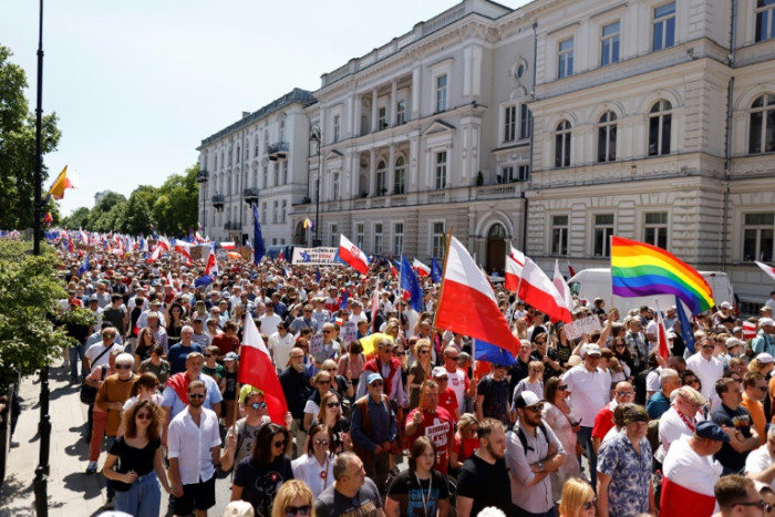 Die polnische Opposition veranstaltet einen großen Protest gegen die Regierung