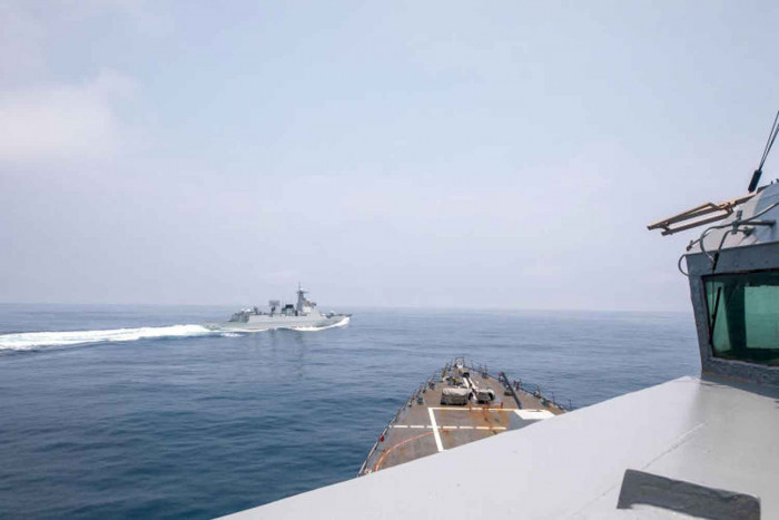 Das US-Militär kritisiert die „unsicheren und unprofessionellen“ Manöver eines chinesischen Kriegsschiffs in der Taiwanstraße