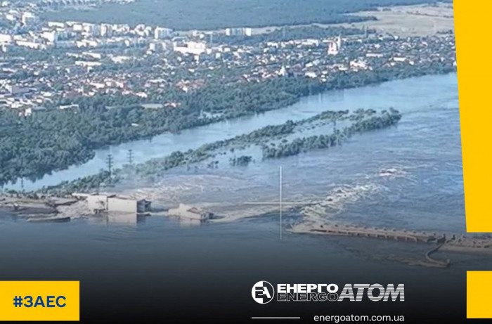 Großer ukrainischer Staudamm „teilweise zerstört“
