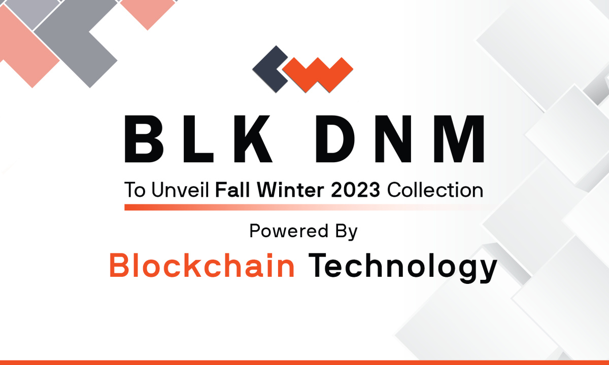 Blk DNM führt mit Blockchain Intelligenz in Kleidung ein, als erster Einsatz von „Connected Fashion“