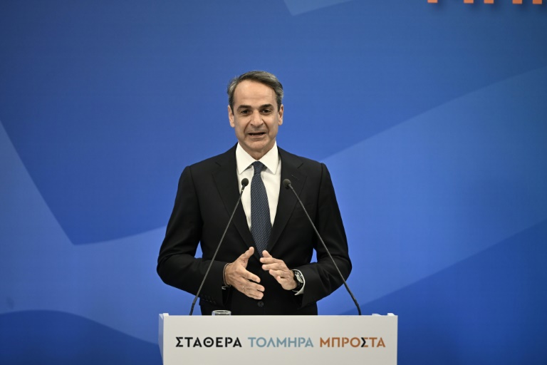 Kyriakos Mitsotakis hofft, bei den Parlamentswahlen am 25. Juni die absolute Mehrheit zu erreichen Kyriakos Mitsotakis hofft, bei den Parlamentswahlen am 25. Juni die absolute Mehrheit zu erreichen