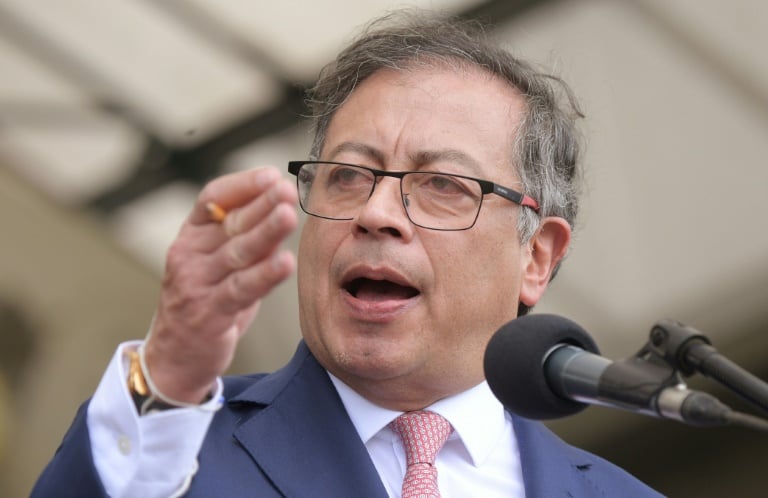 Der kolumbianische Präsident Gustavo Petro gelobte seiner Regierung, die Menschenrechte zu respektieren, als seine Verbündeten von einem Skandal über das angebliche Abhören eines ehemaligen Mitarbeiters betroffen waren. (Foto: AFP) Der kolumbianische Präsident Gustavo Petro gelobte seiner Regierung, die Menschenrechte zu respektieren, als seine Verbündeten von einem Skandal über das angebliche Abhören eines ehemaligen Mitarbeiters betroffen waren. (Foto: AFP)