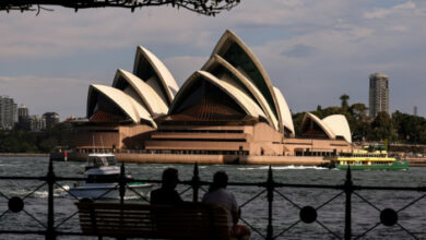 Australier feiern das 50-jährige Jubiläum des Sydney Opera House