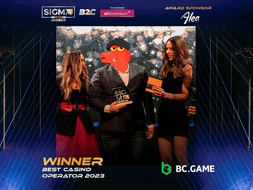 BC.GAME wurde von SiGMA mit der Auszeichnung „Bester Casino-Betreiber 2023“ ausgezeichnet