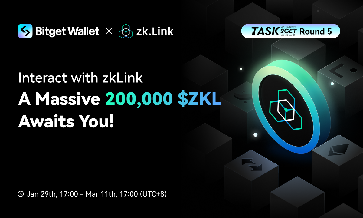 Bitget Wallet startet Task2Get Staffel 5: zkLink Interaction Rewards Journey