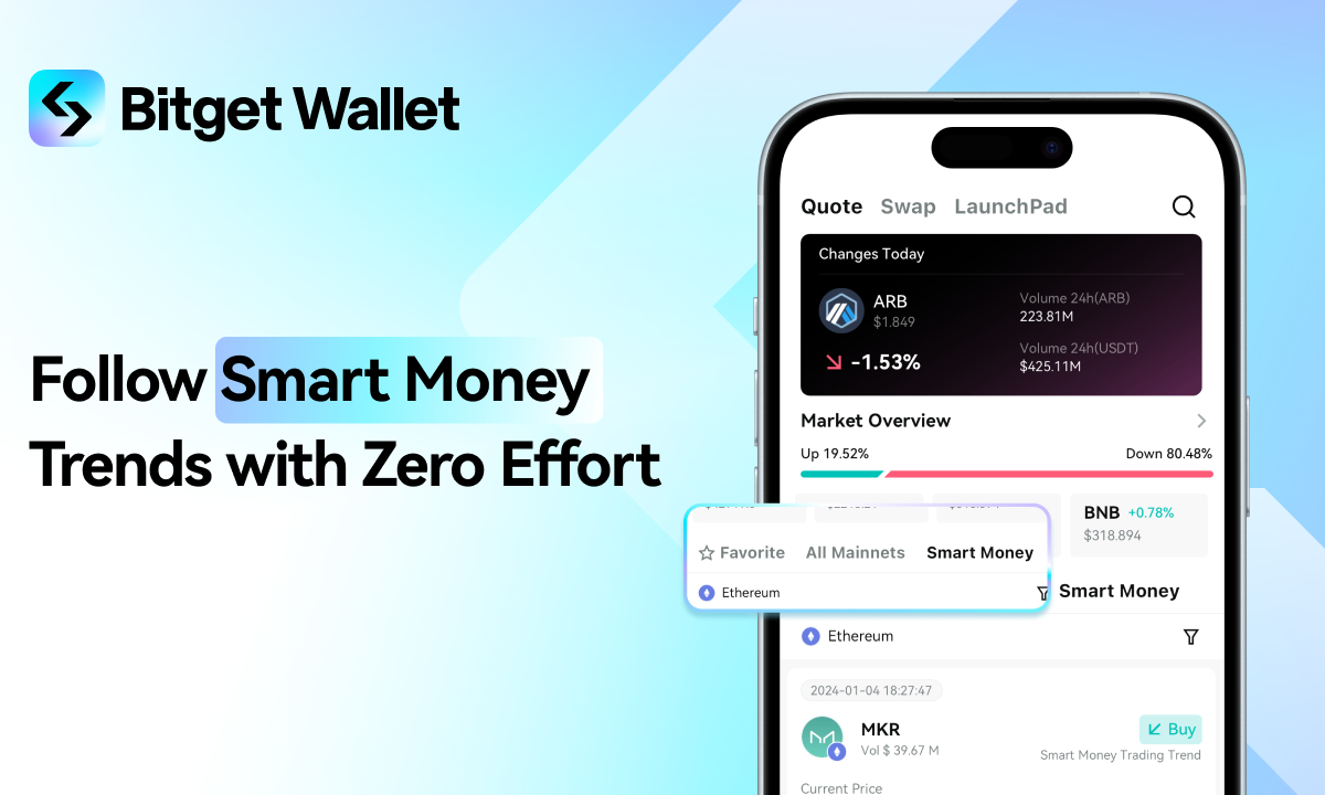 Bitget Wallet stellt die „Smart Money“-Funktion vor, die den Handel mit KI-gestützten Echtzeit-Einblicken verbessert
