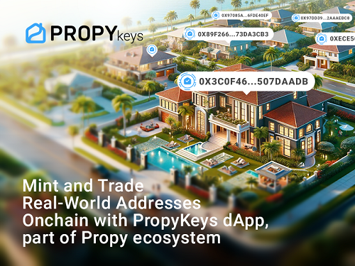 Prägen und handeln Sie reale Adressen in der Kette mit der PropyKeys dApp, einem Teil des Propy-Ökosystems