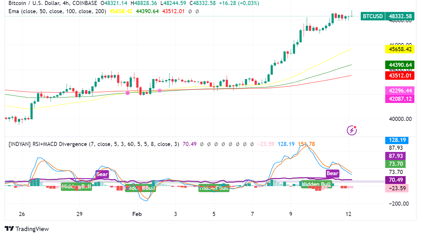 Bitcoin Breaks $48,000 Barrier: Can $50,000 Be Next?