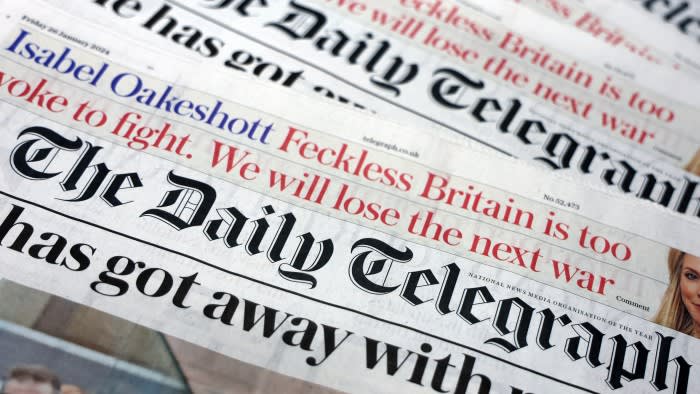 Die britische Regierung erwägt Gesetzesänderungen, um das Telegraph-Angebot zu blockieren