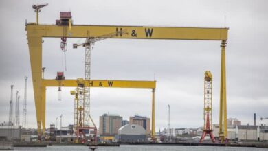 Die Minister sind sich über die Hilfe für den Titanic-Schiffbauer Harland & Wolff uneinig