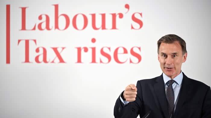 Jeremy Hunt kündigt Steuersenkungen vor der Wahl an, während sich der Wahlkampf aufheizt