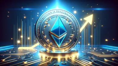 Krypto-Themenbild mit XRP-Logo, Diagrammen und digitalen Münzen, das den Handel und die Zukunft von Kryptowährungen zeigt.