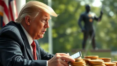 Trump meldet über 1 Milliarde Dollar Krypto-Einnahmen in 2025